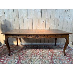 Louis XV Style Farmhouse Table In Oak