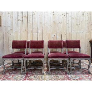 Suite Of 8 Venetian Style Chairs - Louis XV
