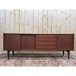Scandinavian Sideboard In Solid Teak