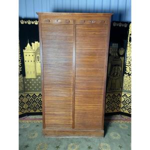 Cabinet Filing Cabinet With Notary Curtains