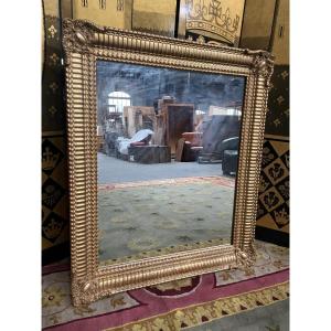 Napoleon III Mirror With Gold Leaf