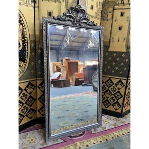 Napoleon III Mirror With Gold Leaf And Blackened Wood