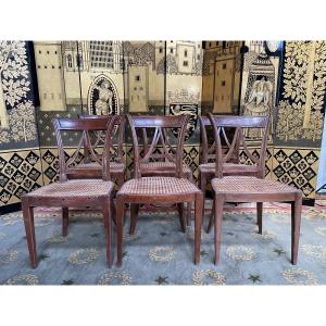 Suite Of 6 Chairs Directoire Period 