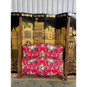 Padded Bed Louis XV Style