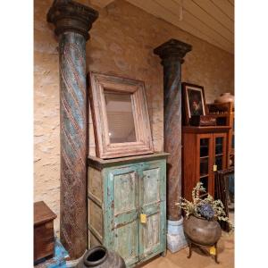 Pair Of Large Columns With Doric Capitals