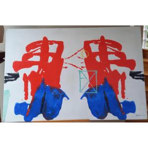 Abstract Work By Xavier Zevaco, 1970s  