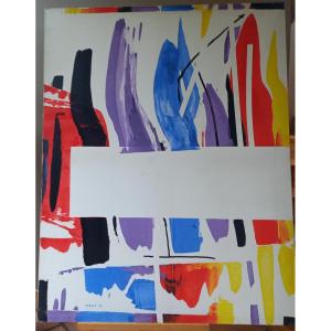 Abstract Work By Xavier Zevaco, 1970s