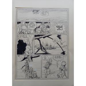 Indian Ink Drawing Signed Gigi 'soyez Les Bienvenus Sur Apovia