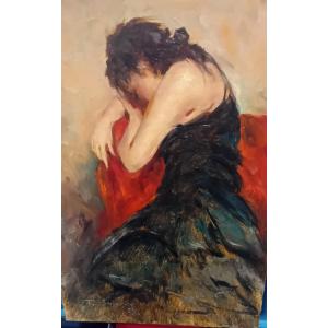 Frans Smeers, Oil On Panel 