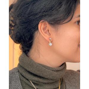 Gold And Diamond Sleeper Earrings