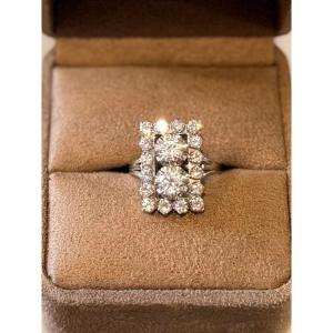 White Gold And Diamond Ring