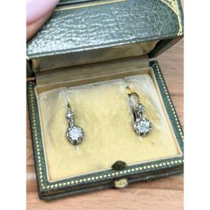 Antique Gold And Diamond Sleepers