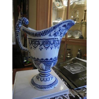 Earthenware Rouen XVIII - Large Aiguiere