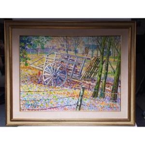 Oil On Canvas – Claude Keroulle – 20th Century.