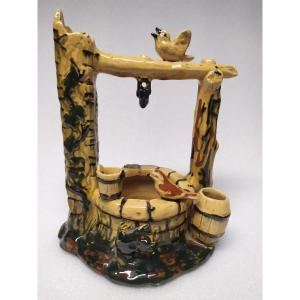 Vallauris – Massier – Bird Well – 20th Century.
