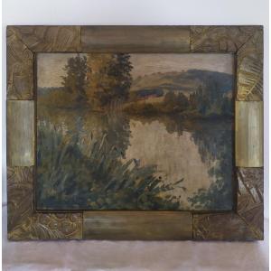 Painting: The Chiers In Charency Vezin Meurthe Et Moselle.