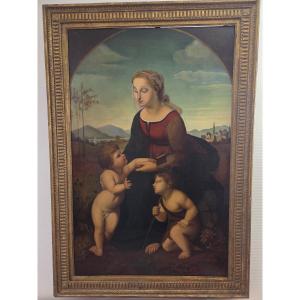 Virgin And Child After Raphael (la Belle Gardiniere) - 19th Century.