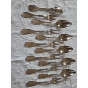 Solid Silver Cutlery – Minerva 19th Century.