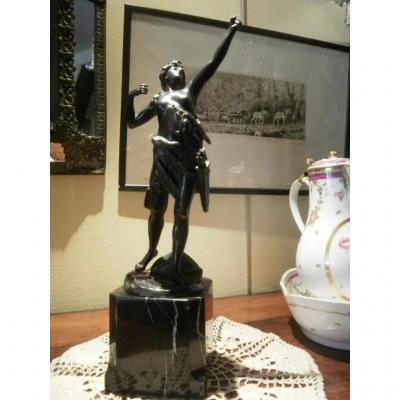 Diane Huntress In Bronze - 19th