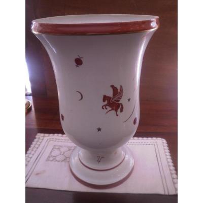 Art Deco Vase - Manufacture Of Couleuvre- Twentieth