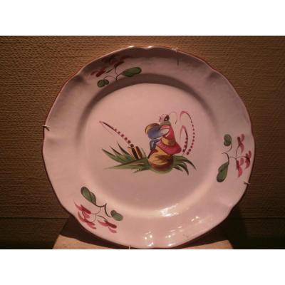 Chinese Plate In Faience Of The East - 18th