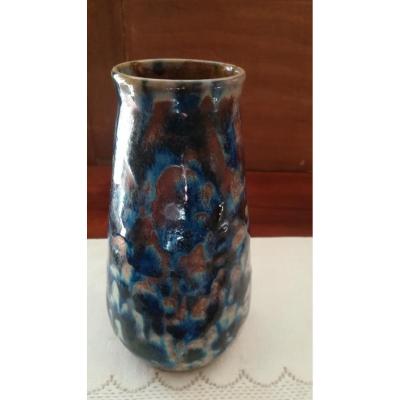 Renault Silver Ceramic Vase - XXth.