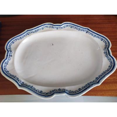 Oval Dish - Moustiers - XVIIIth
