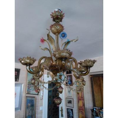 Venice Chandelier With 6 Branches - XXth