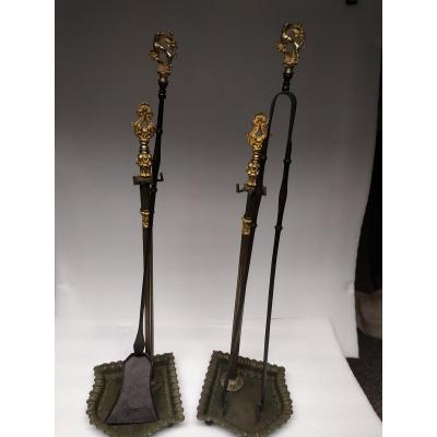 Bronze Chimney Kit - XIXth.