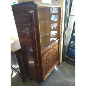 Display Case/bar – 1960s-1970s – Macassar Ebony Veneer. - 
