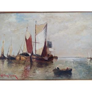 Marine – William Mercier – XXth Century.