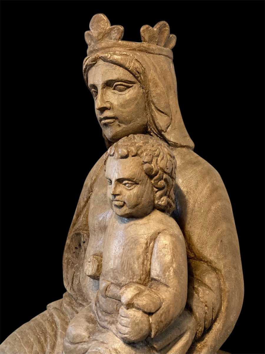 1370/1380 - Bottega del Maestro dei Magi di Fabriano - Tiglio - Madonna col Bambino-photo-3