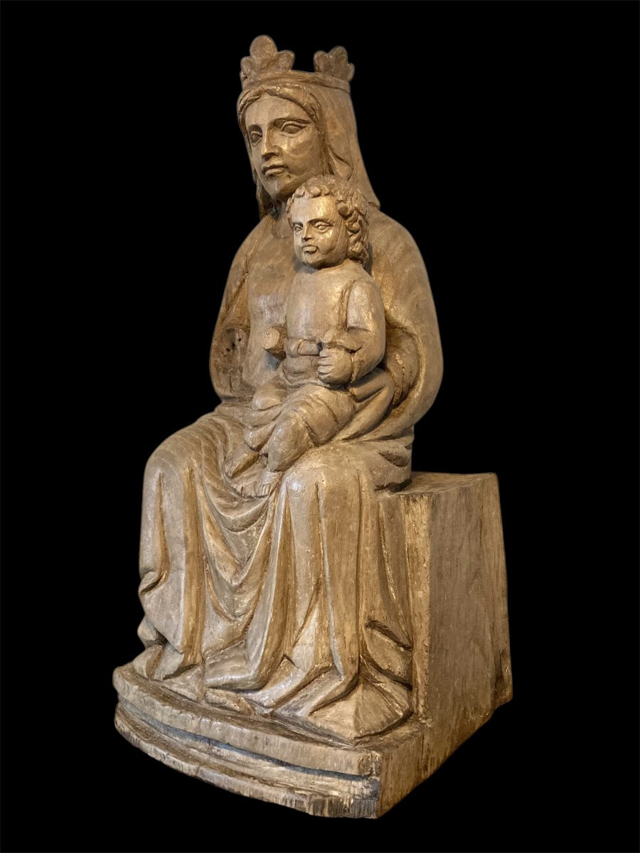 1370/1380 - Bottega del Maestro dei Magi di Fabriano - Tiglio - Madonna col Bambino-photo-3