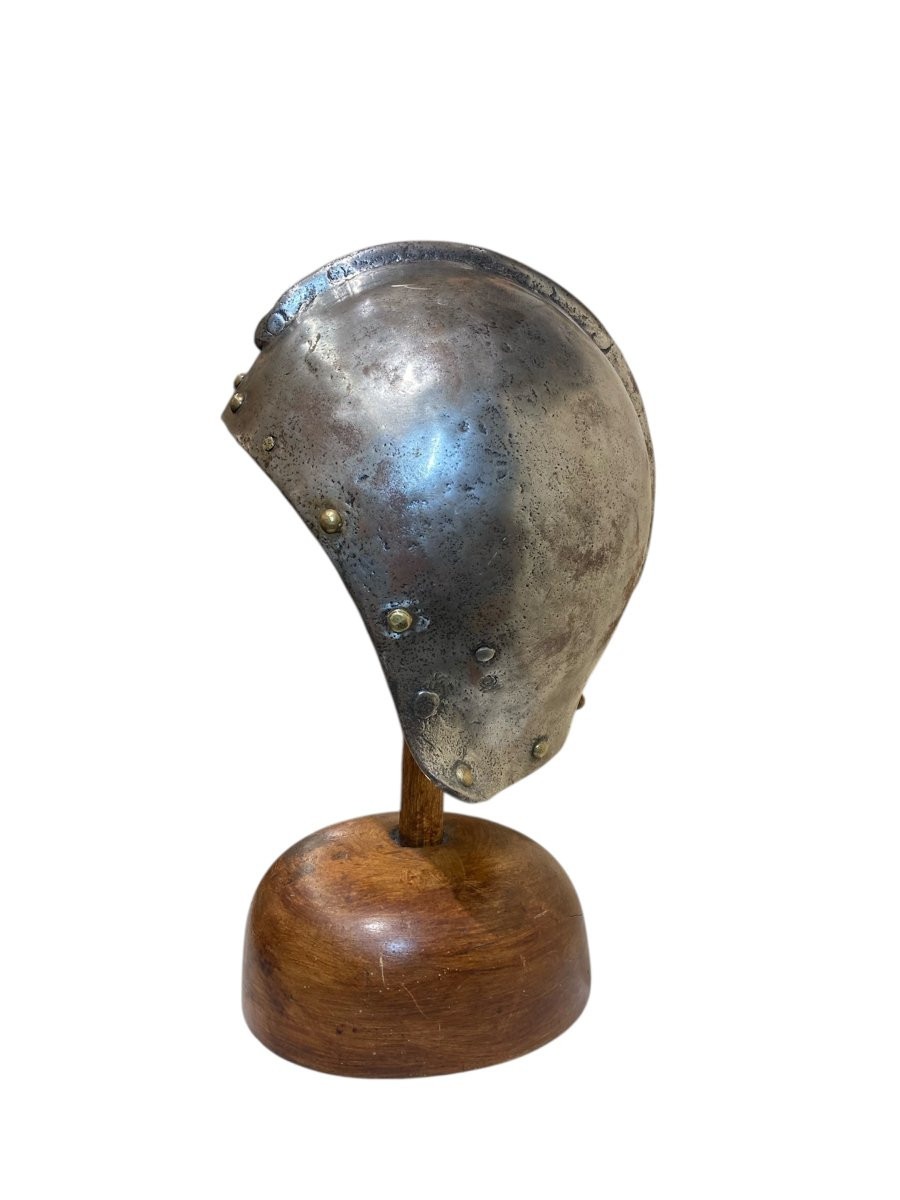 Italia settentrionale - Ferro battuto - XVI sec. - Elmo da Assedio-photo-3