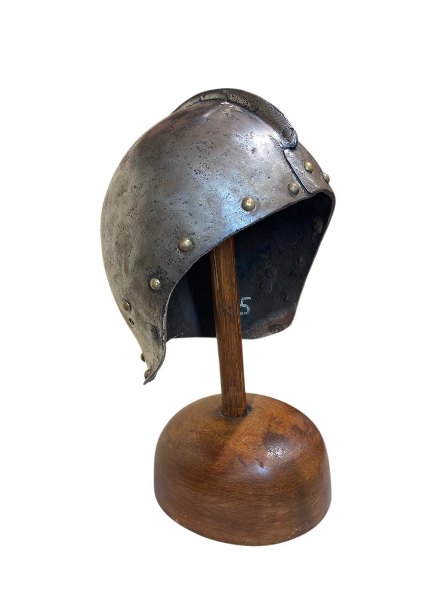 Italia settentrionale - Ferro battuto - XVI sec. - Elmo da Assedio-photo-4