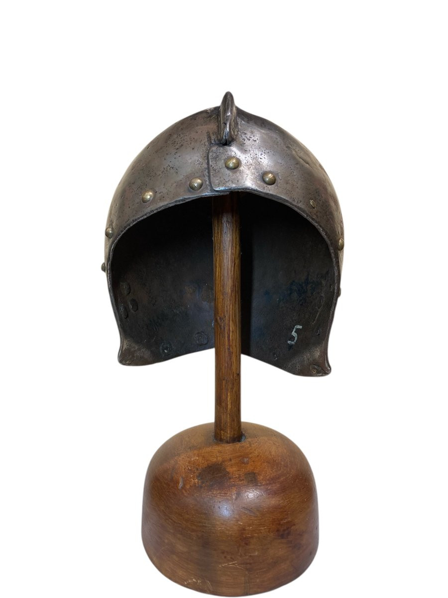 Italia settentrionale - Ferro battuto - XVI sec. - Elmo da Assedio-photo-1
