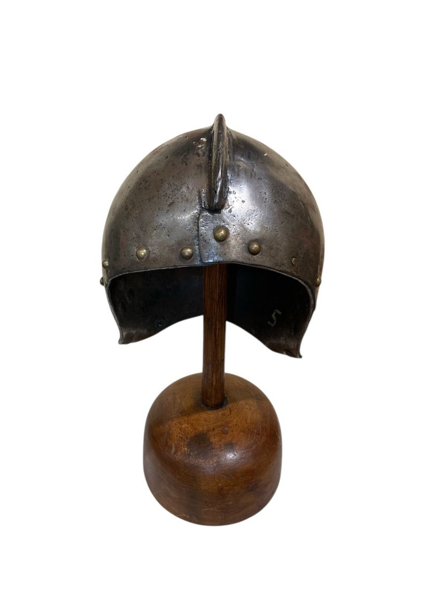 Italia settentrionale - Ferro battuto - XVI sec. - Elmo da Assedio-photo-2