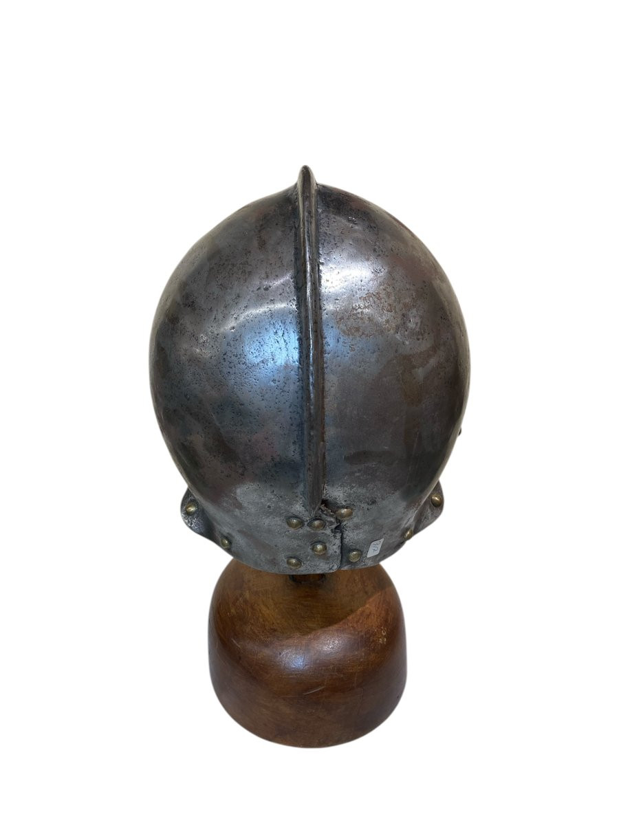 Italia settentrionale - Ferro battuto - XVI sec. - Elmo da Assedio-photo-3