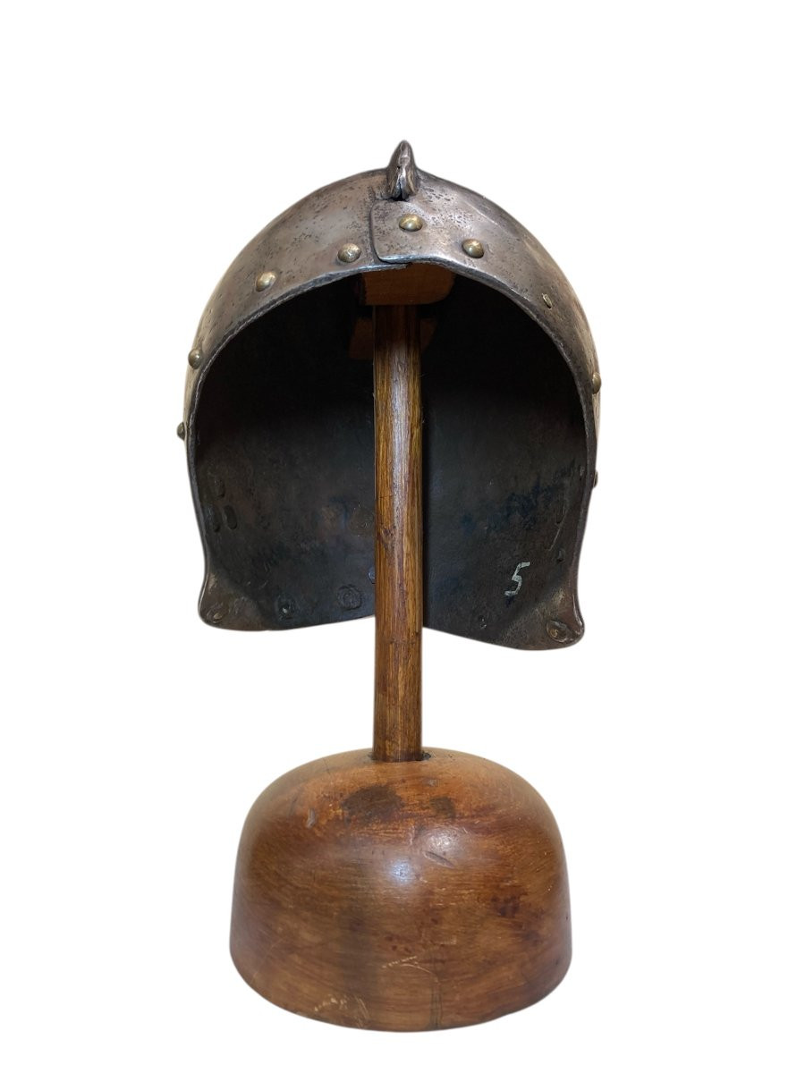 Italia settentrionale - Ferro battuto - XVI sec. - Elmo da Assedio-photo-4