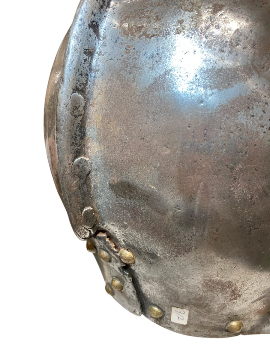 Italia settentrionale - Ferro battuto - XVI sec. - Elmo da Assedio-photo-8