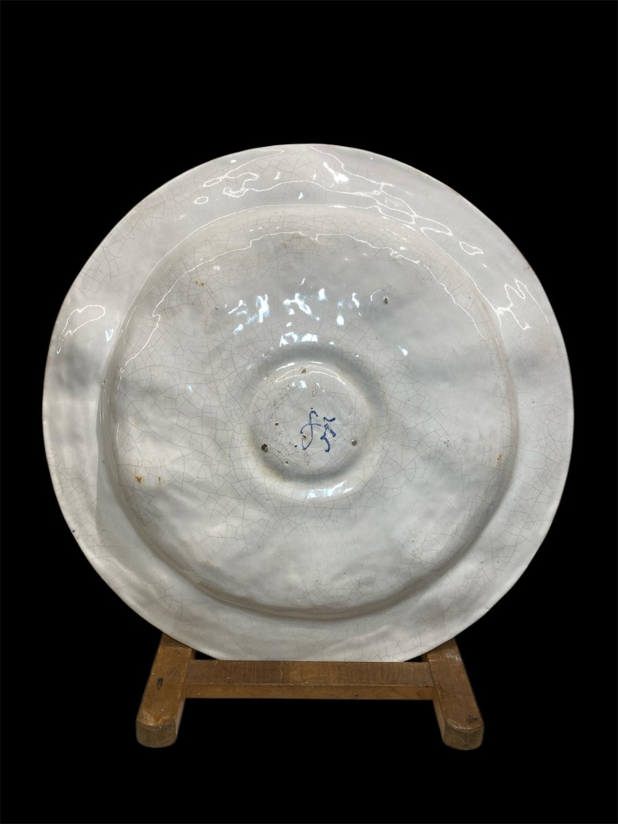 Faenza - II metà del XVI sec. - Piatto da parata in maiolica con stemma e decorazioni -photo-6