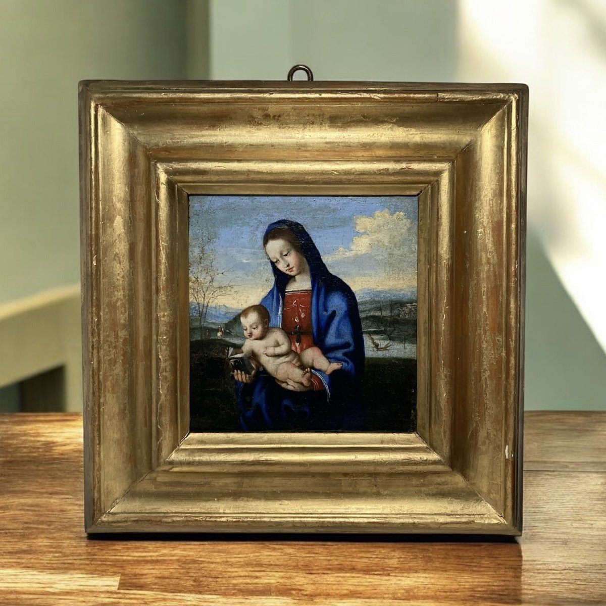 Lorenzo Costa (Ferrara, 1460 - Mantova, 1535) - Bottega di - Madonna del Libro - 1520/1530-photo-4