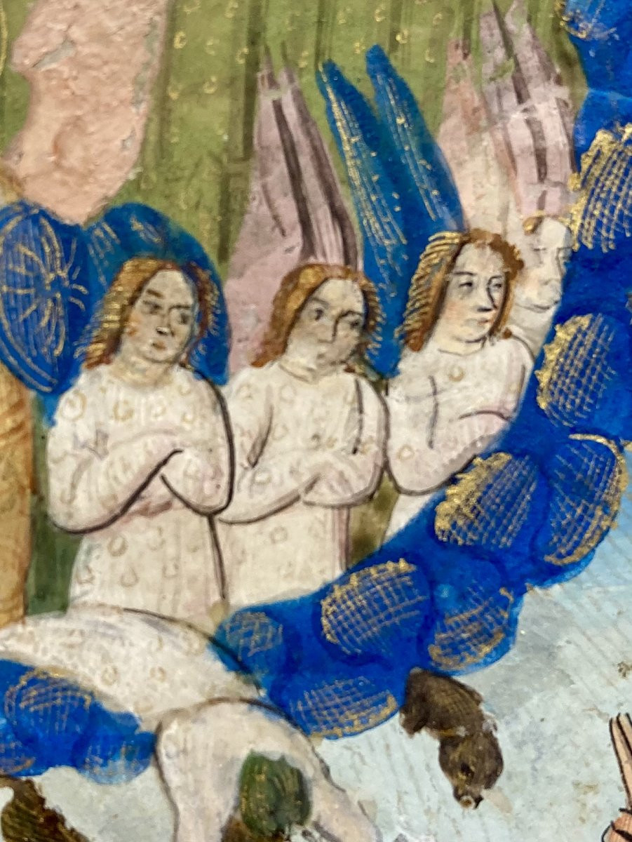 Miniatura su pergamena - La Caduta degli Angeli Ribelli - Scuola di Tours - 1470-1480-photo-7