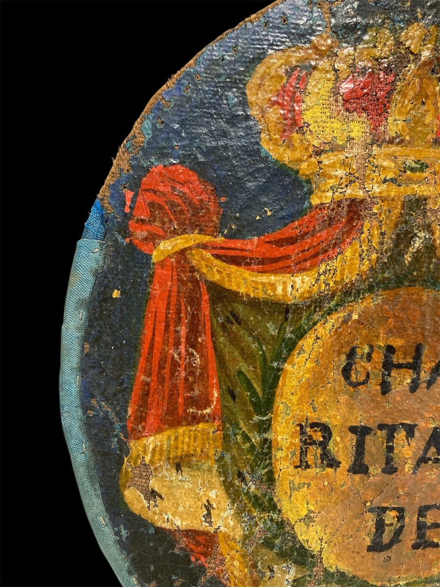 Fine del XVIII sec. - Olio su tela - Stemma dell'Ordine dei Minimi-photo-1