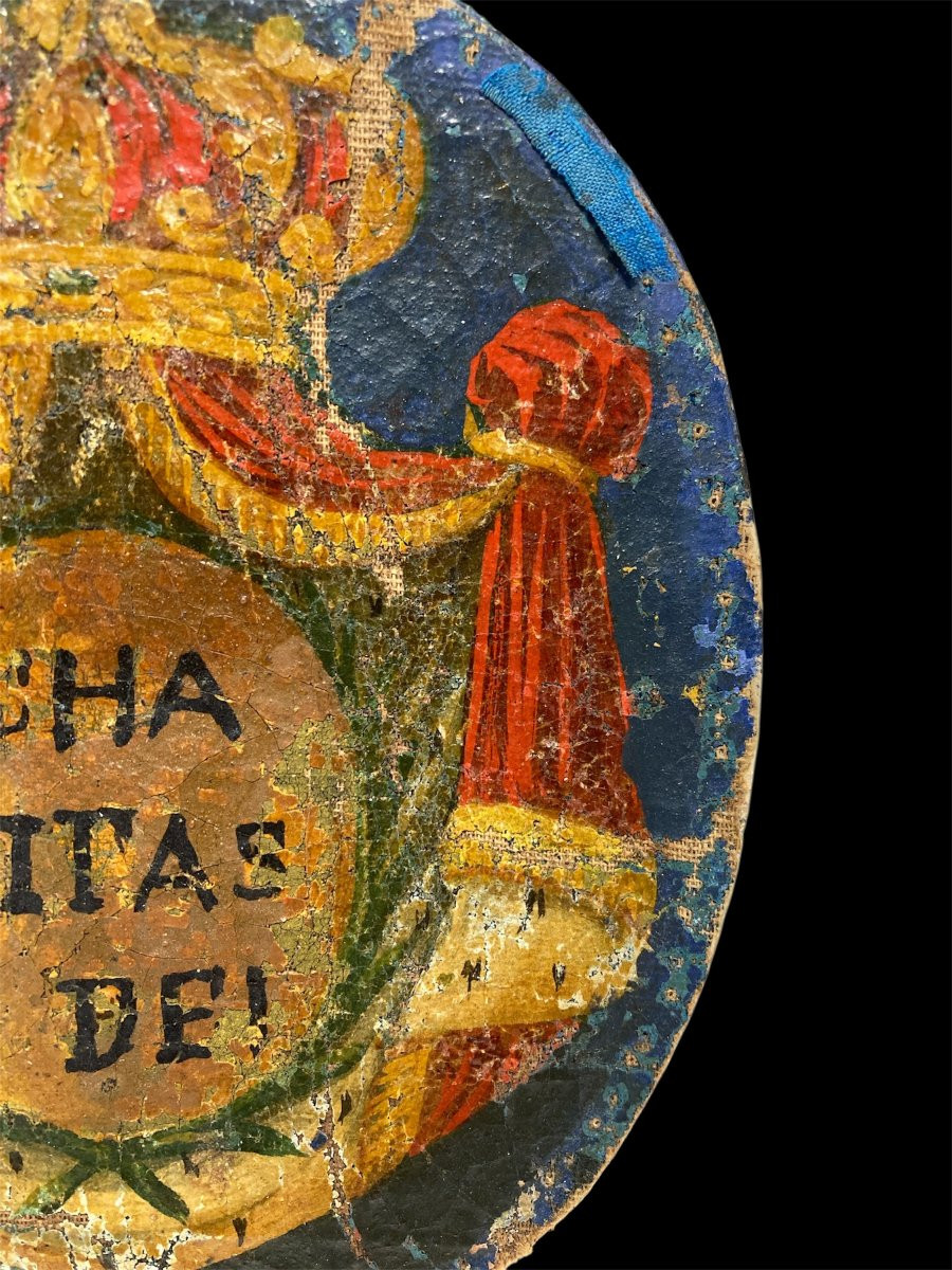 Fine del XVIII sec. - Olio su tela - Stemma dell'Ordine dei Minimi-photo-2