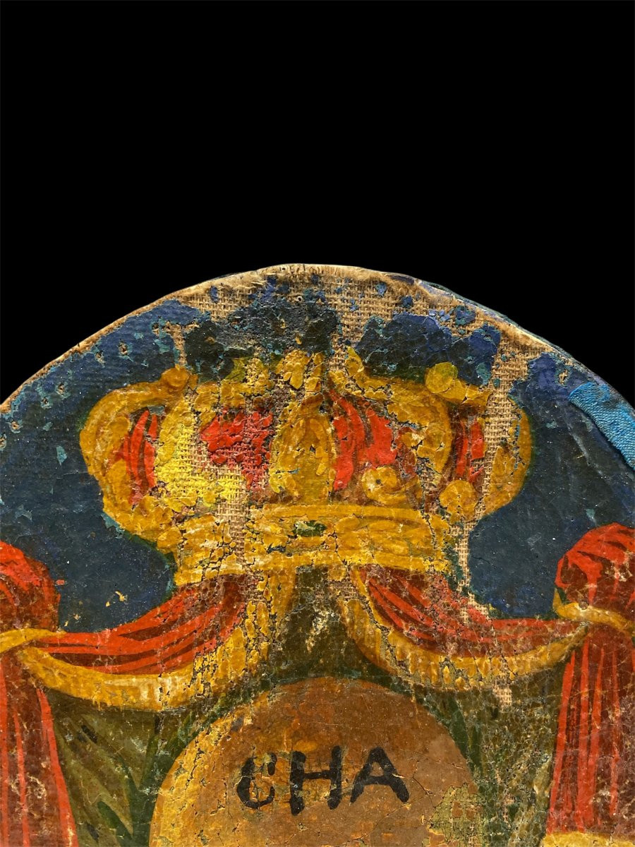 Fine del XVIII sec. - Olio su tela - Stemma dell'Ordine dei Minimi-photo-3