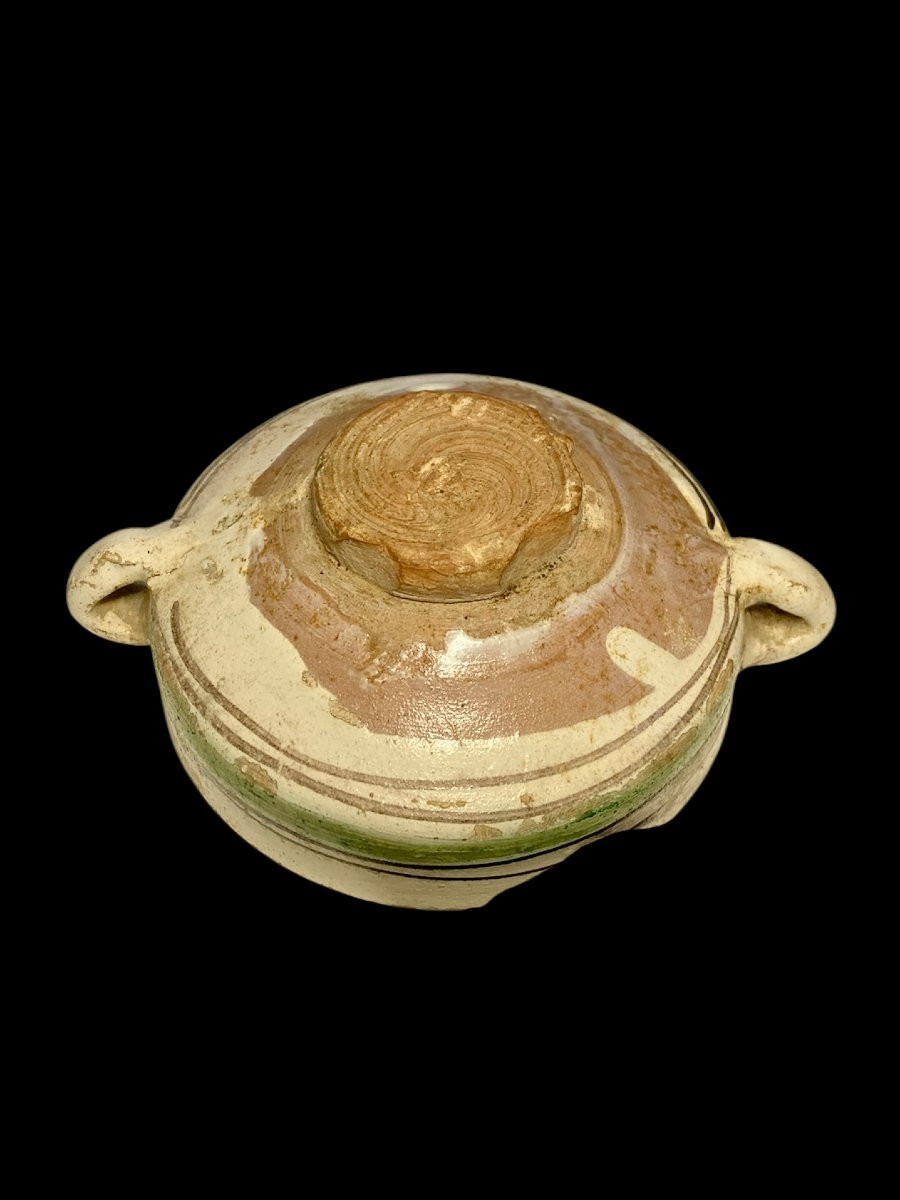 Viterbo - Metà del XIV secolo - Ciotola in maiolica policroma a figura zoomorfa-photo-4