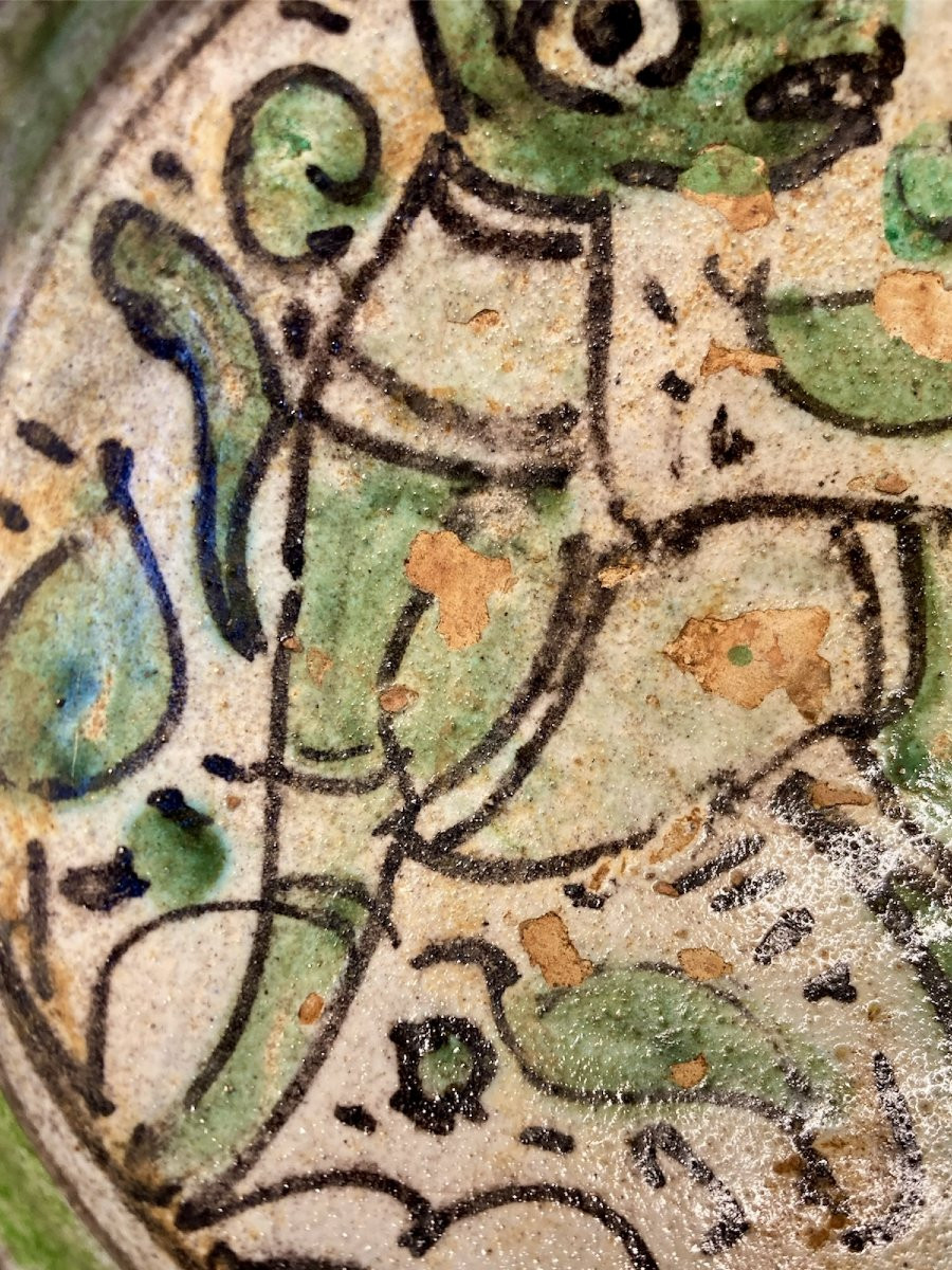 Viterbo - Metà del XIV secolo - Ciotola in maiolica policroma a figura zoomorfa-photo-6