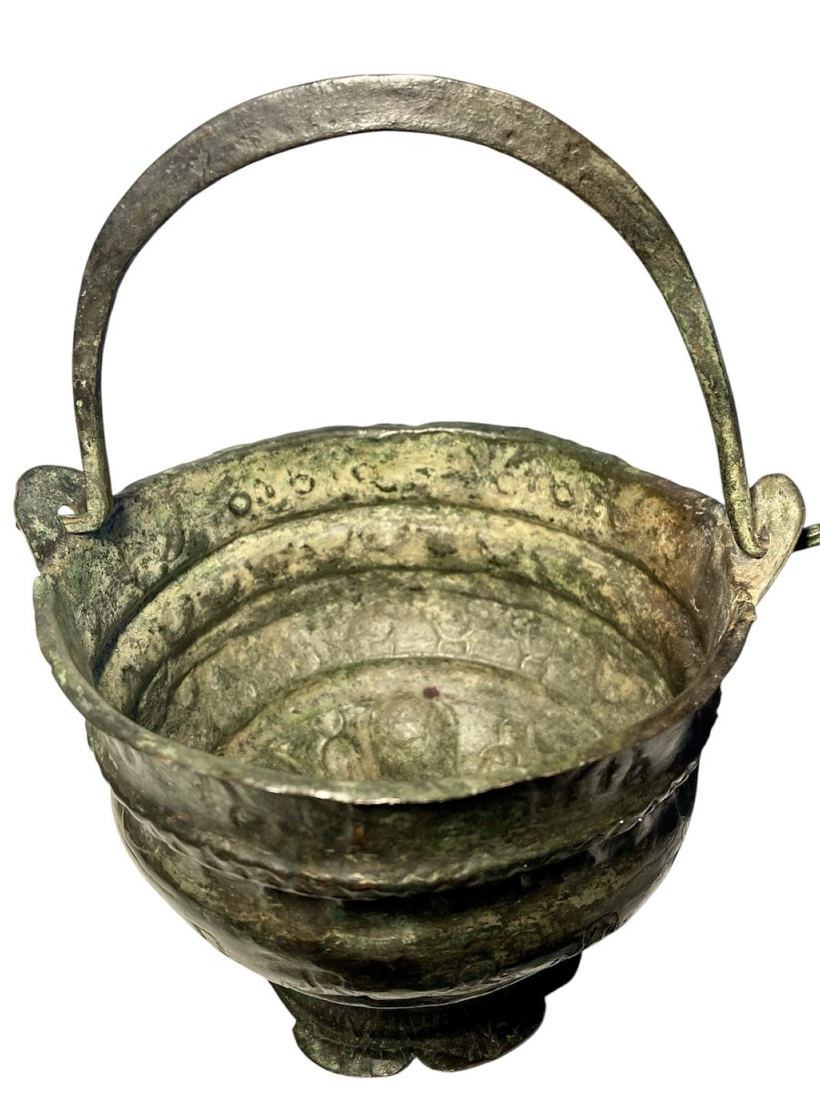 Sicilia Normanna - Metà del XII secolo - Situla in lamina di bronzo a motivi sacri-photo-3