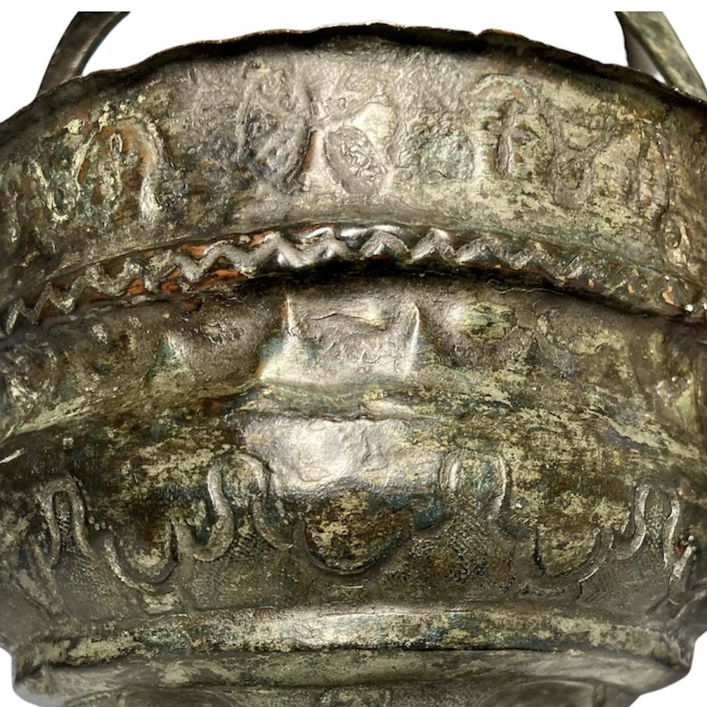 Sicilia Normanna - Metà del XII secolo - Situla in lamina di bronzo a motivi sacri-photo-4